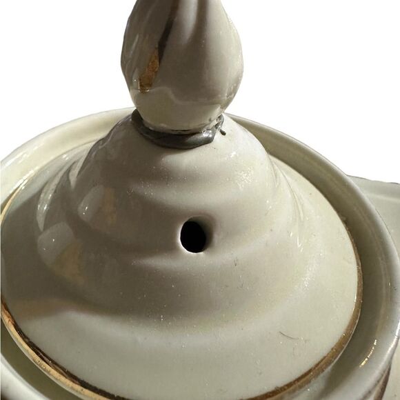 Vintage Hall's Superior Quality Aladdin Teapot with Infuser Autumn leaves - Picture 3 of 8